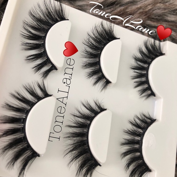 Mink Eyelashes Lashes False Eyelashes Glamour - Picture 2 of 3